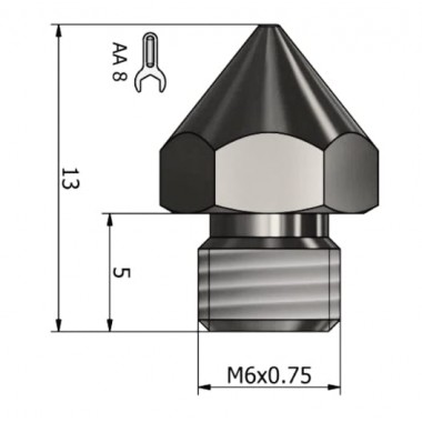 CR10 S PRO NOZZULE ÇELİK 