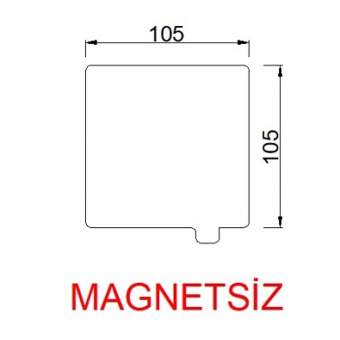  105mmx105mm(Magnetsiz)  Paslanmaz Yay Çeliği