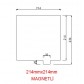 Paslanmaz Yay Çeliği 214mmx214mm(Magnetli)
